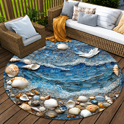 Coastal Mosaic™ – Round Pebble Mat