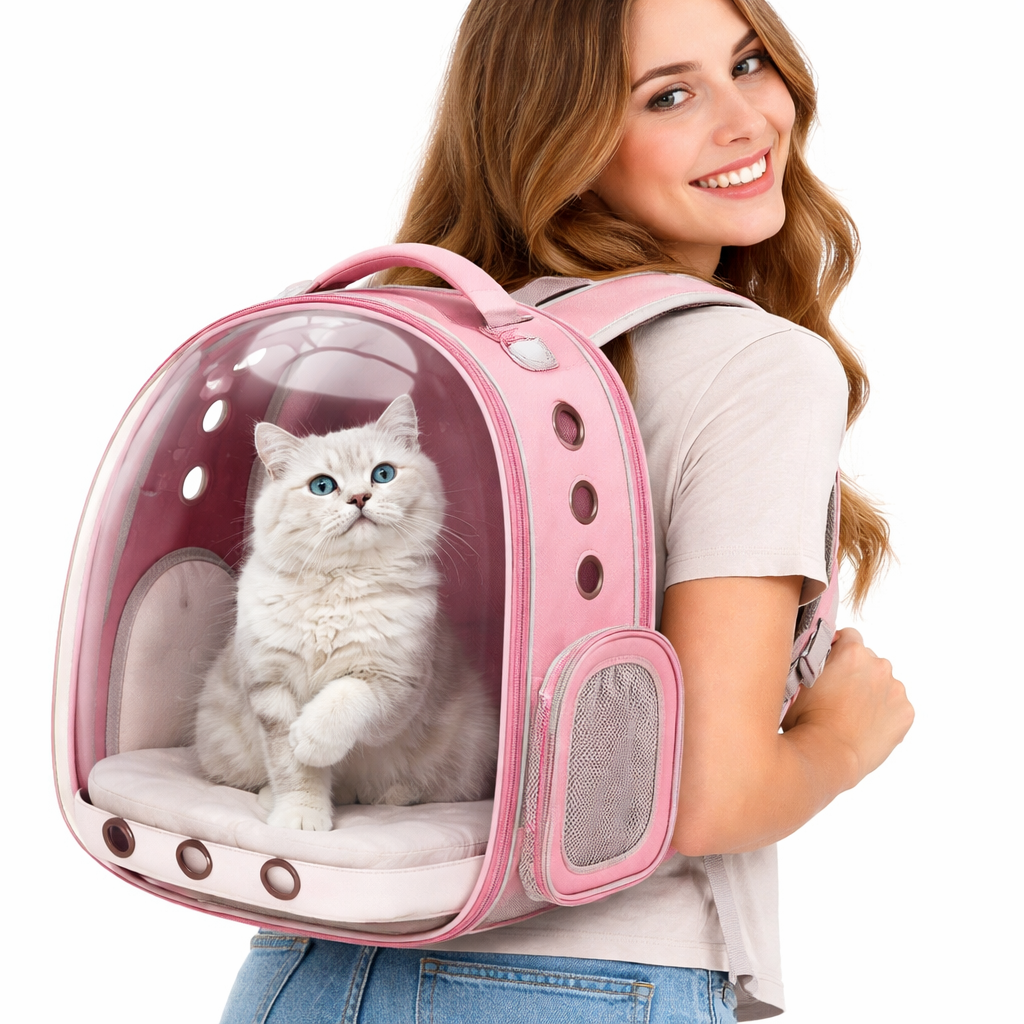 Comfort Pet | Cat Carrier Backpack with Breathable Mesh & Ergonomic Design | Airline Approved for Safe Travel