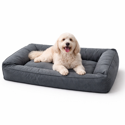 Premium Orthopedic Dog Bed | Waterproof Memory Foam with 360-Degree Bolster | Joint Support for Large Breeds