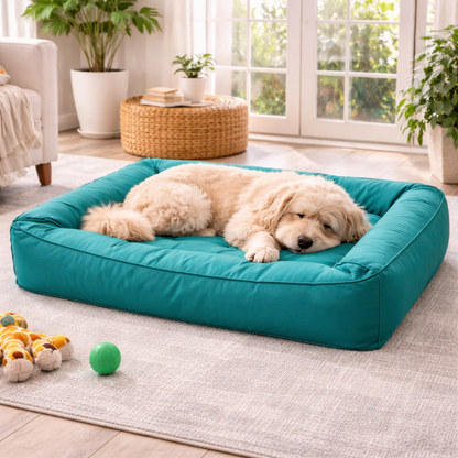 Premium Orthopedic Dog Bed | Waterproof Memory Foam with 360-Degree Bolster | Joint Support for Large Breeds