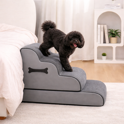 Comfort Steps | Dog Stairs for Bed with Gentle Ramp Design | Non-Slip Pet Steps for Joint Support