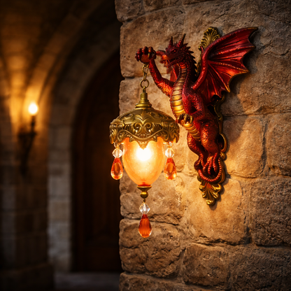 Draco™ – Molten Ember Wall Lamp