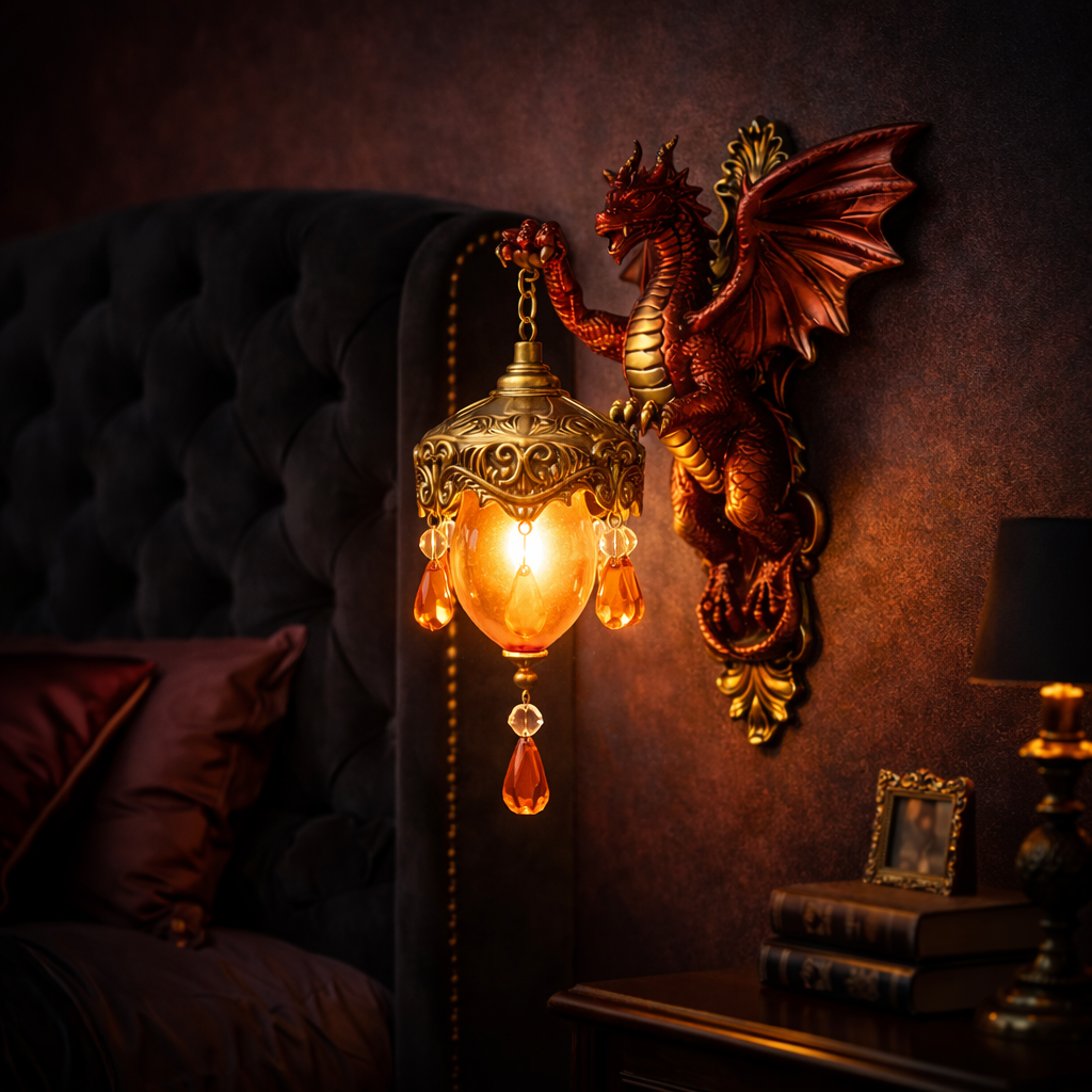 Draco™ – Molten Ember Wall Lamp