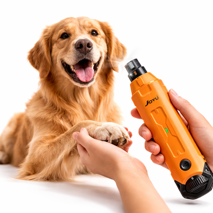 Dog Nail Grinder Rechargeable and Cordless, Quiet Dog Nail Trimmer with LED Light, Pet Nail Grinder for Dog Grooming