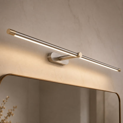 Hardwired LED Vanity Bar Light – Adjustable Metal Bathroom Mirror Fixture for Modern Homes