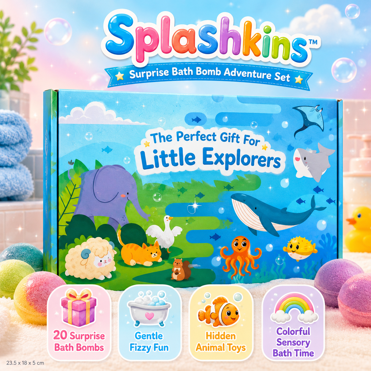 Splashkins™ - Surprise Bath Bomb Set