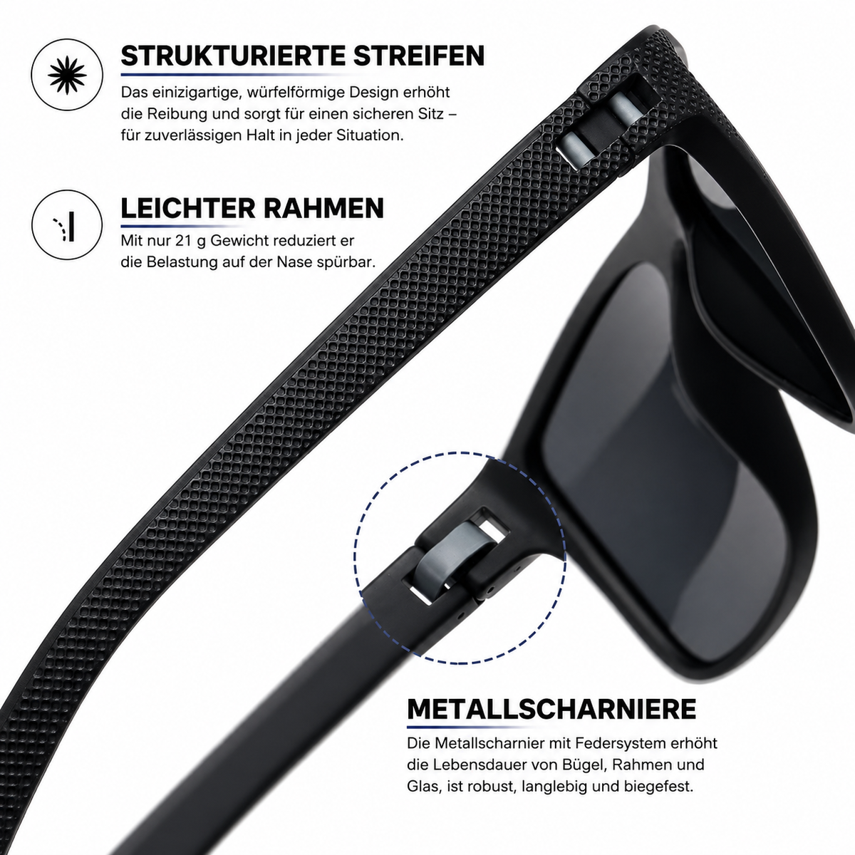 UV400 Polarized Sunglasses 3-Pack for Driving Glare Reduction Day Night Vision Protection Men Women
