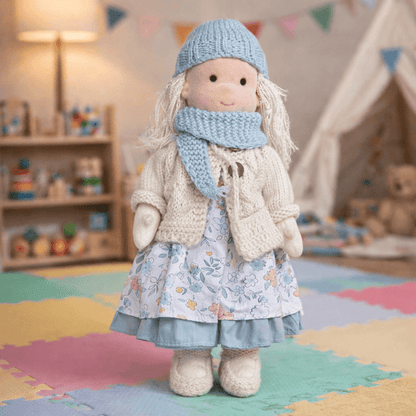 DOLLCREFT – Handmade Waldorf Cotton Doll for Creative Play