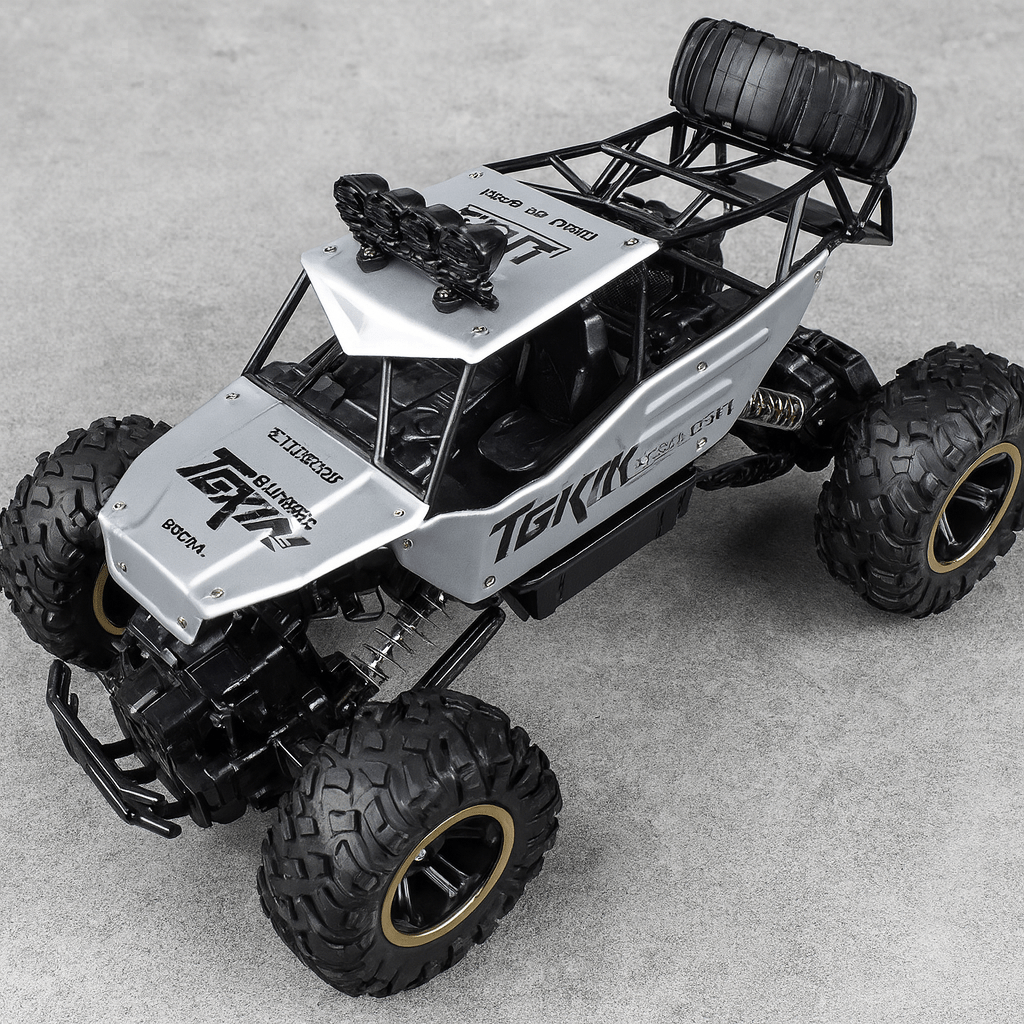 All-Terrain 4WD Radio-Controlled Truck 14" 2.4GHz Wireless High-Speed Crawler for Kids & Hobbyists Dirt Grass Rock Climbing Backyard Racing