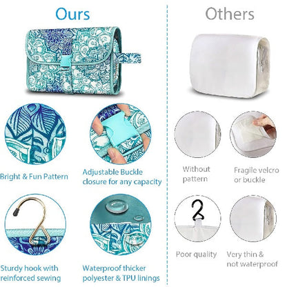 Chic Makeup Storage Bag | Portable Hanging Organizer with Multiple Compartments for Effortless Travel
