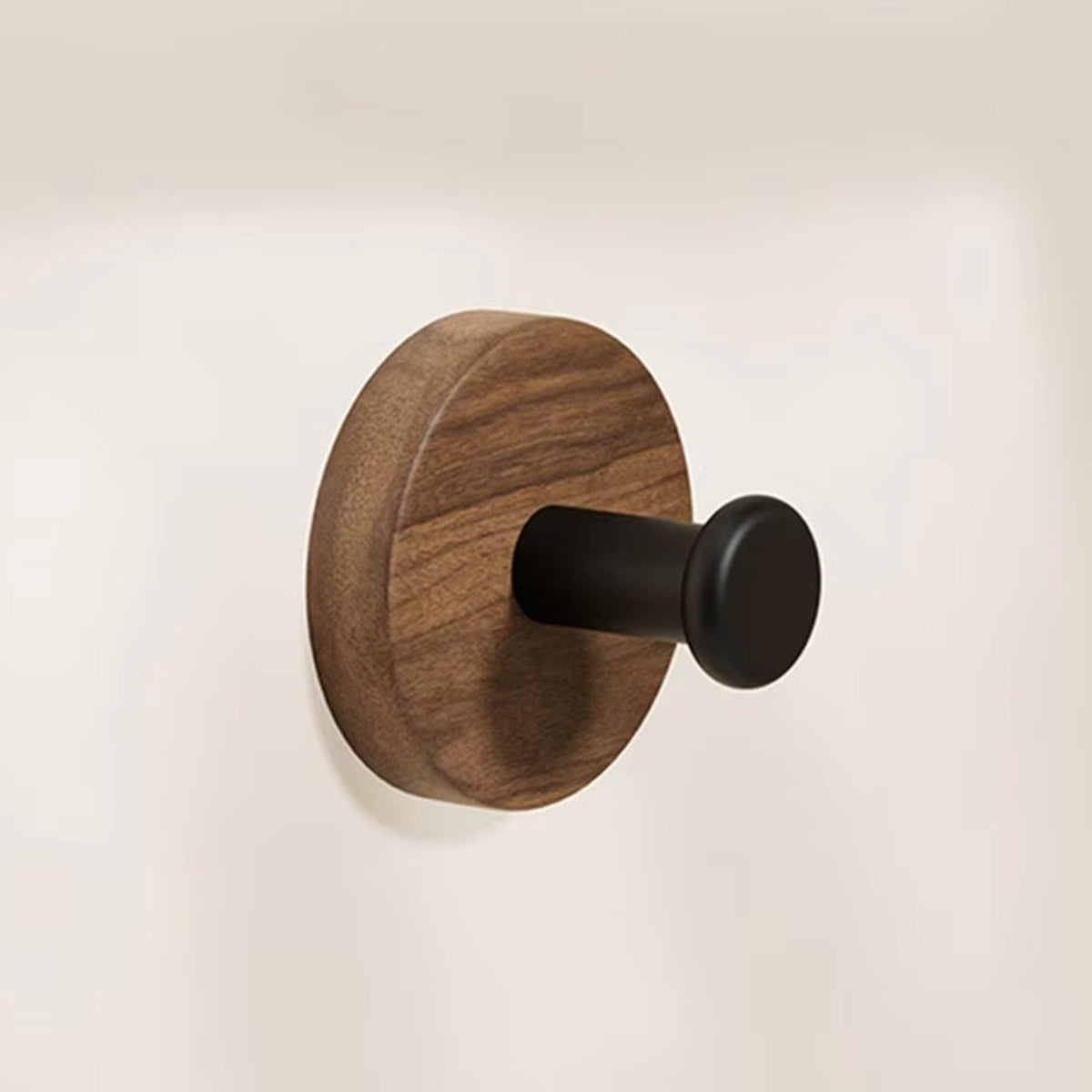 Chic Timber Coat Hooks for Wall - Self-Adhesive, Modern Design