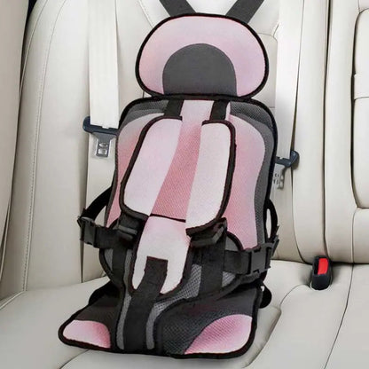 Portable Booster Seat with Safety Harness for Kids – Adjustable Travel Car Seat Cushion with Breathable Mesh and Soft Padding – Ages 0-12