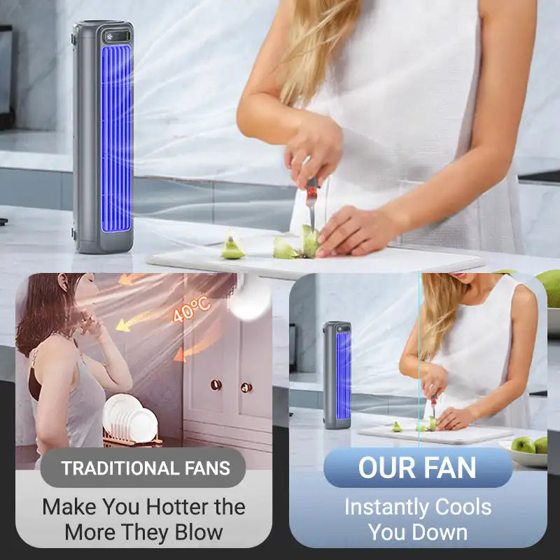 Ortekor ChillMate | Portable AC Unit with 3 Adjustable Speeds | Compact Mini Air Conditioner for Work and Travel