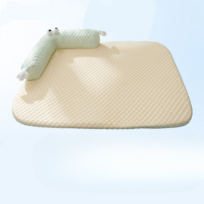 Dog Cooling Mat for Summer, Silk Cooling Pad for Dogs and Cats, Washable Pet Cooling Mat for Crate and Bed