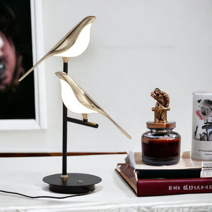 Metal Bird Wall Sconce LED Fixture Gold Decorative Light for Living Room Bedroom Hallway Modern Home Accent Lighting