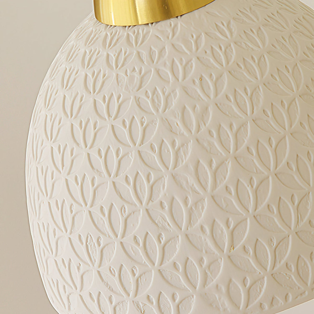Hanging Ceiling Light Fixture White Ceramic Shade with Gold Hardware 9 in Adjustable Cord for Kitchen Island Dining Room Indoor Use E26 Sock