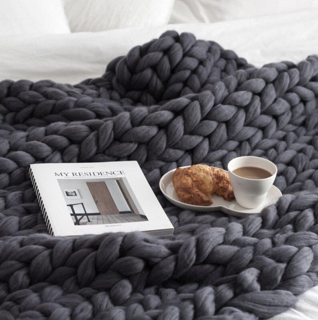 CozyCloud Knit Throw