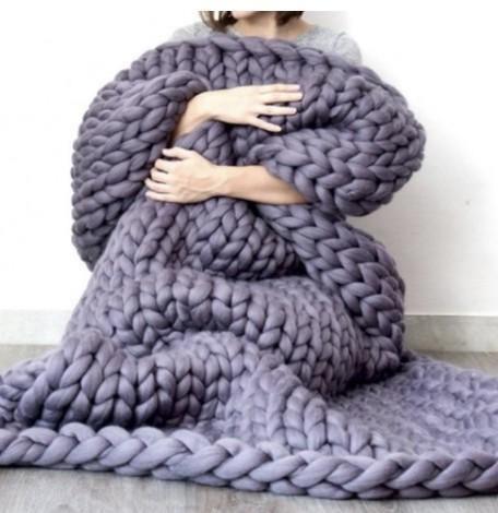 CozyCloud Knit Throw
