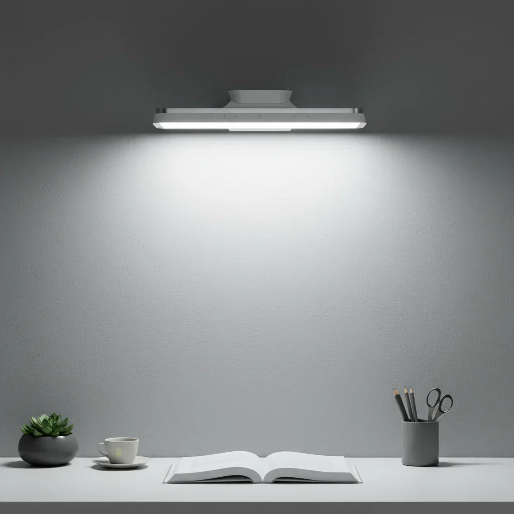 Rechargeable Magnetic LED Wall Light 12 Inch Dimmable Battery Powered Reading Lamp Portable Touch Control Aluminum Hallway Bedroom Closet Li