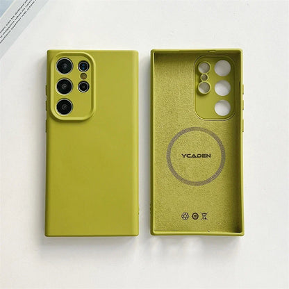 Premium Soft-Touch Silicone Phone Case for Samsung Galaxy S21-S26 | Shock-Absorbing Full-Body Protection | Wireless Charging Compatible