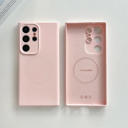 Premium Soft-Touch Silicone Phone Case for Samsung Galaxy S21-S26 | Shock-Absorbing Full-Body Protection | Wireless Charging Compatible