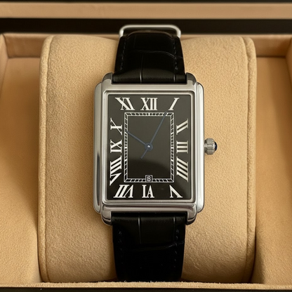 Classic Square | Men's Dress Watch with Roman Numeral Dial | Stylish Timepiece for Any Occasion