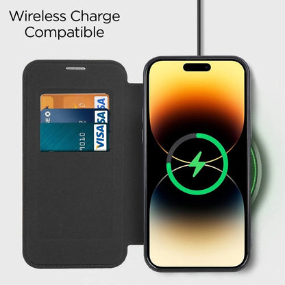 Transparent Card Holder iPhone Case with MagSafe Magnetic Wallet & RFID Protection for 12 13 14 15 16 17 Pro Max Air Plus