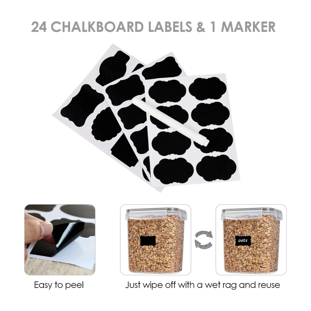 Clear Kitchen Storage Set | Airtight Food Storage Containers with Stackable Design | Efficient Organization for Pantry and Cabinet
