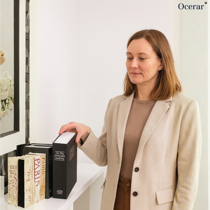 Clever Hideaway | Hidden Compartment Book Safe with Dual Locking Options | Discreet Storage for Valuables