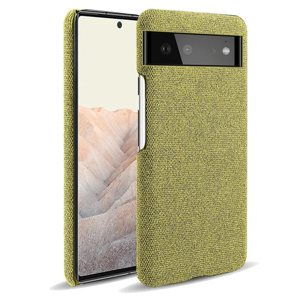 Fabric-Textured Protective Case for Google Pixel – Shock-Absorbing TPU with Raised Edges, Precision Fit for All Pixel Models 7-11 Pro XL