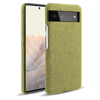 Fabric-Textured Protective Case for Google Pixel – Shock-Absorbing TPU with Raised Edges, Precision Fit for All Pixel Models 7-11 Pro XL