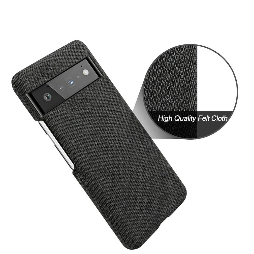 Fabric-Textured Protective Case for Google Pixel – Shock-Absorbing TPU with Raised Edges, Precision Fit for All Pixel Models 7-11 Pro XL