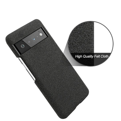 Fabric-Textured Protective Case for Google Pixel – Shock-Absorbing TPU with Raised Edges, Precision Fit for All Pixel Models 7-11 Pro XL