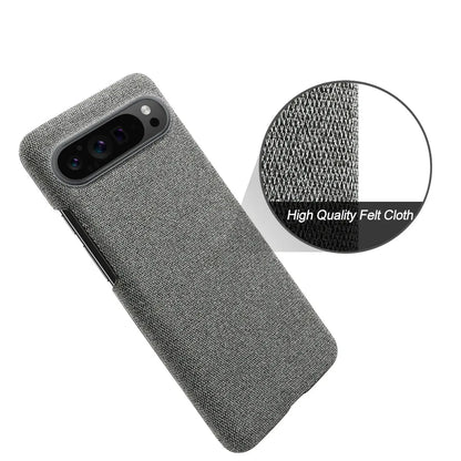 Fabric-Textured Protective Case for Google Pixel – Shock-Absorbing TPU with Raised Edges, Precision Fit for All Pixel Models 7-11 Pro XL