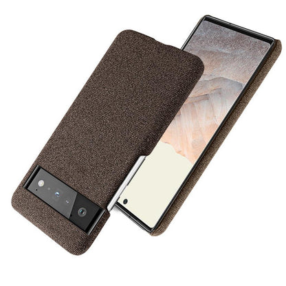 Fabric-Textured Protective Case for Google Pixel – Shock-Absorbing TPU with Raised Edges, Precision Fit for All Pixel Models 7-11 Pro XL