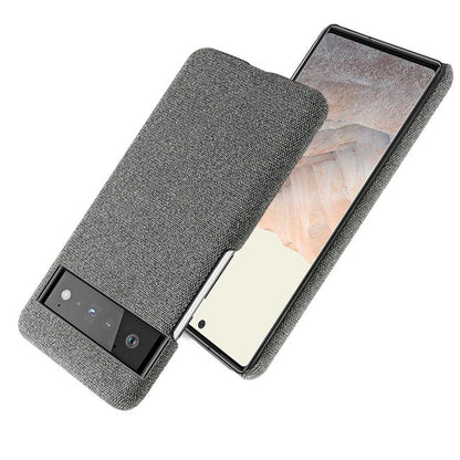 Fabric-Textured Protective Case for Google Pixel – Shock-Absorbing TPU with Raised Edges, Precision Fit for All Pixel Models 7-11 Pro XL