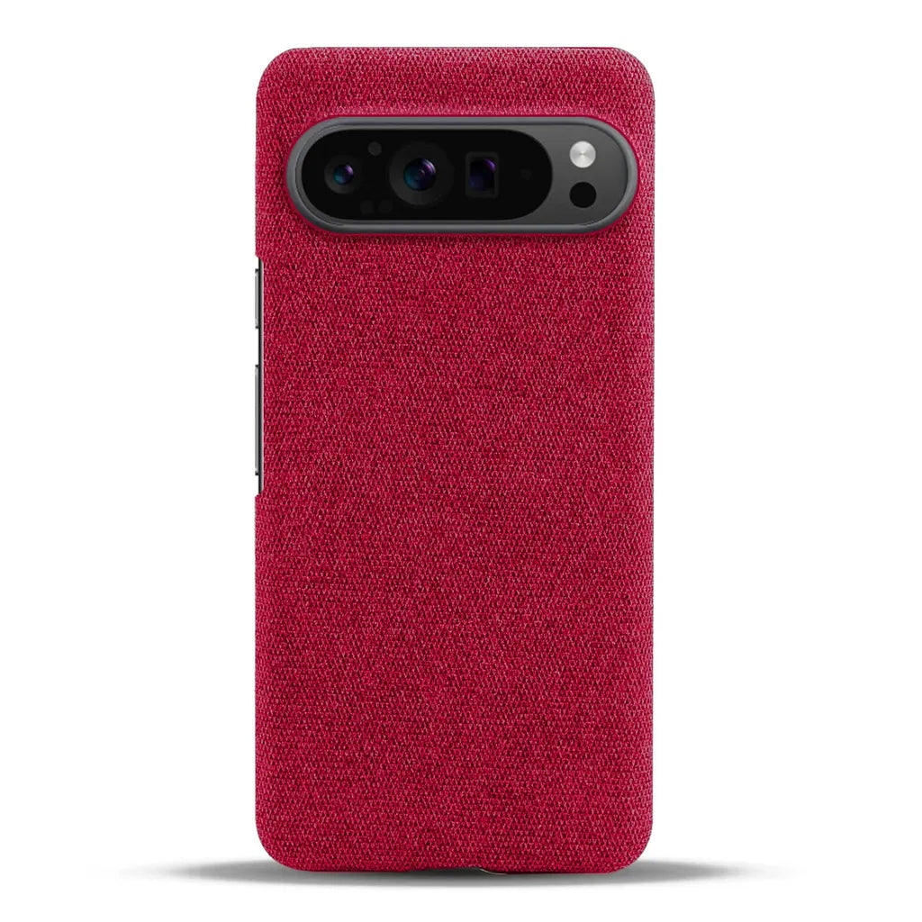 Fabric-Textured Protective Case for Google Pixel – Shock-Absorbing TPU with Raised Edges, Precision Fit for All Pixel Models 7-11 Pro XL