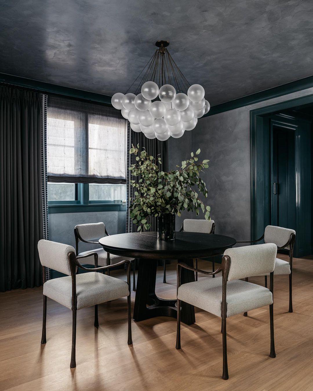 Bubble Pendant Light Multi-Globe Adjustable Ceiling Fixture Gold Black Chrome for Dining Room Living Room Foyer 19-73 Lights