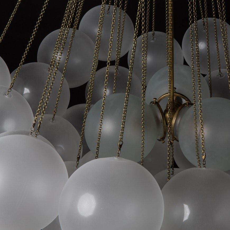 Bubble Pendant Light Multi-Globe Adjustable Ceiling Fixture Gold Black Chrome for Dining Room Living Room Foyer 19-73 Lights