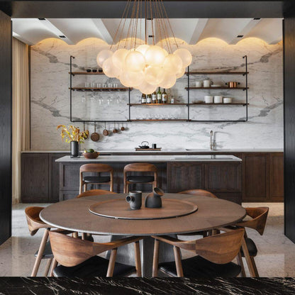 Bubble Pendant Light Multi-Globe Adjustable Ceiling Fixture Gold Black Chrome for Dining Room Living Room Foyer 19-73 Lights