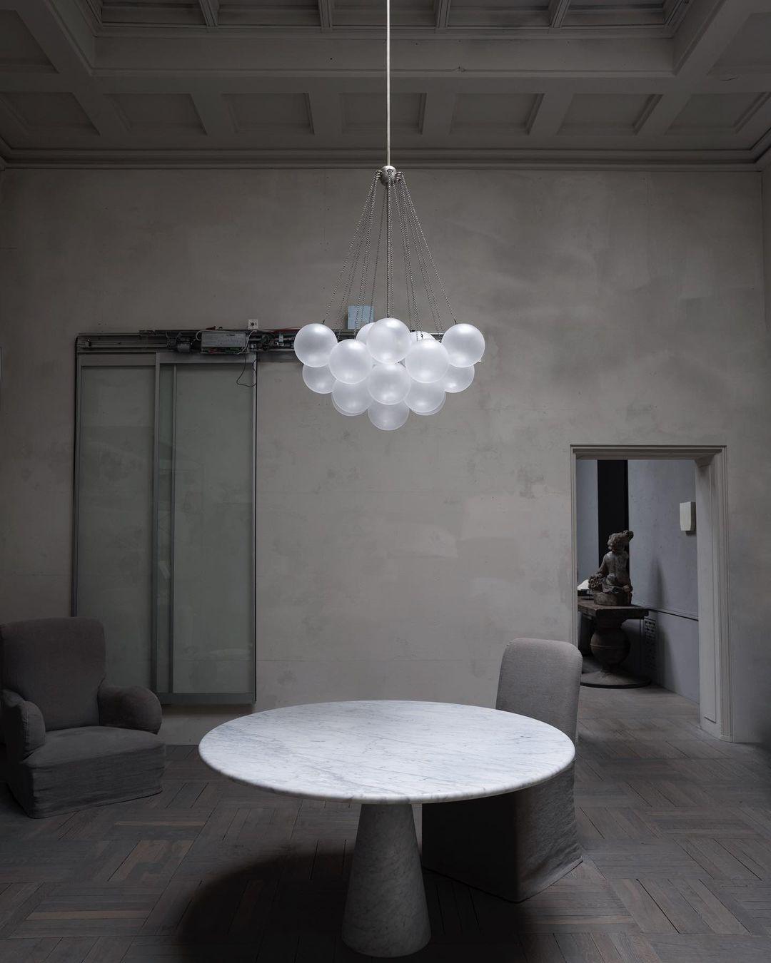 Bubble Pendant Light Multi-Globe Adjustable Ceiling Fixture Gold Black Chrome for Dining Room Living Room Foyer 19-73 Lights