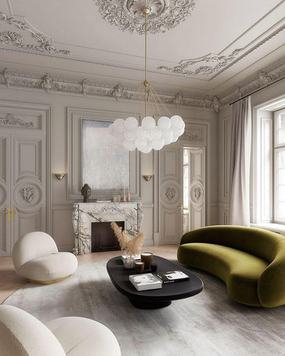 Bubble Pendant Light Multi-Globe Adjustable Ceiling Fixture Gold Black Chrome for Dining Room Living Room Foyer 19-73 Lights