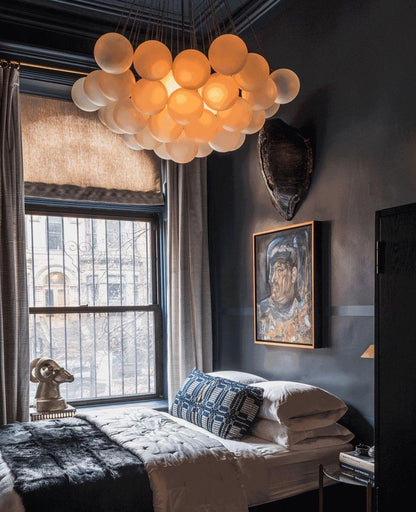 Bubble Pendant Light Multi-Globe Adjustable Ceiling Fixture Gold Black Chrome for Dining Room Living Room Foyer 19-73 Lights