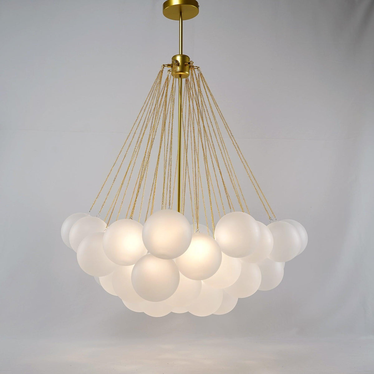 Bubble Pendant Light Multi-Globe Adjustable Ceiling Fixture Gold Black Chrome for Dining Room Living Room Foyer 19-73 Lights