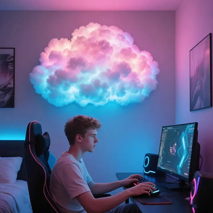 Cloud Mood Lamp | App-Controlled RGB LED Light with Customizable Design | 200 cm Relaxing Ambience