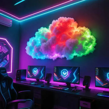 Cloud Mood Lamp | App-Controlled RGB LED Light with Customizable Design | 200 cm Relaxing Ambience