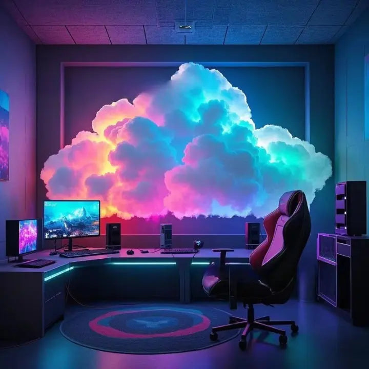 Cloud Mood Lamp | App-Controlled RGB LED Light with Customizable Design | 200 cm Relaxing Ambience