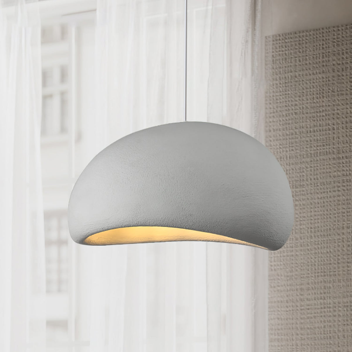 Cloud Pendant Lamp Dimmable LED Overhead Fixture Dining Room Bedroom Living Room Nursery Den Soft Glow Suspended Lighting E26 Bulb Base 12-4