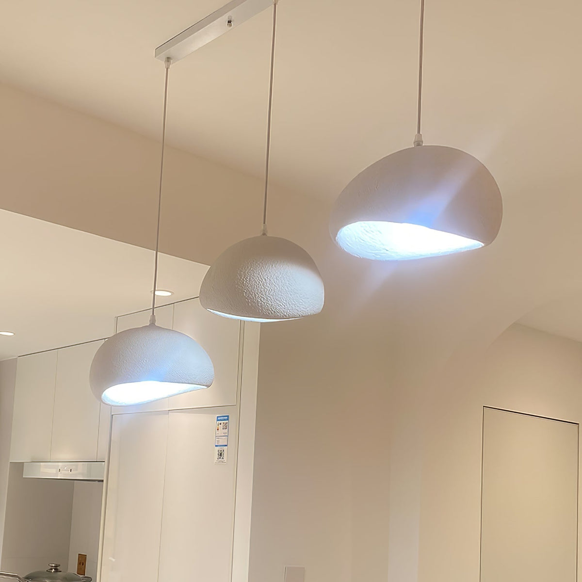 Cloud Pendant Lamp Dimmable LED Overhead Fixture Dining Room Bedroom Living Room Nursery Den Soft Glow Suspended Lighting E26 Bulb Base 12-4