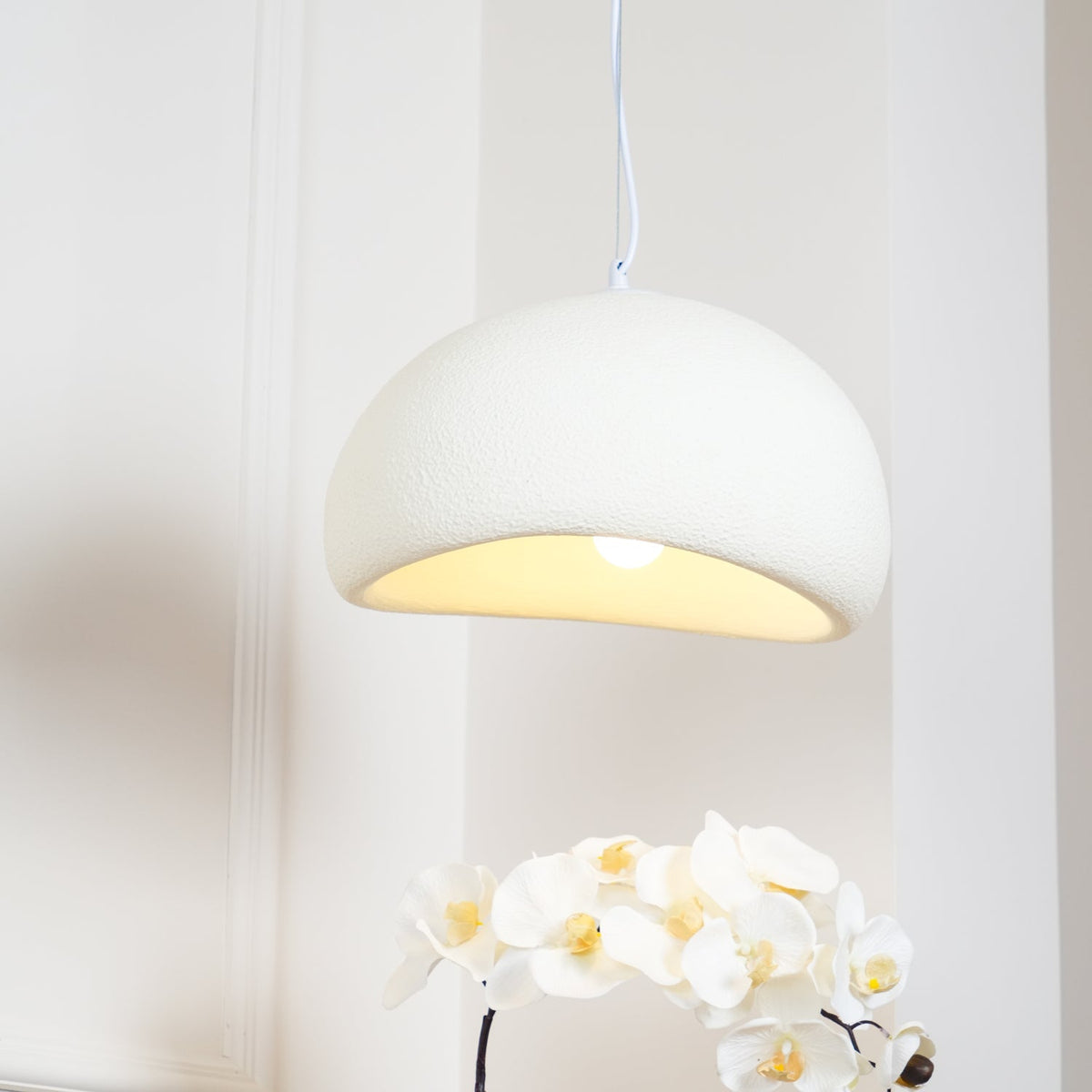 Cloud Pendant Lamp Dimmable LED Overhead Fixture Dining Room Bedroom Living Room Nursery Den Soft Glow Suspended Lighting E26 Bulb Base 12-4